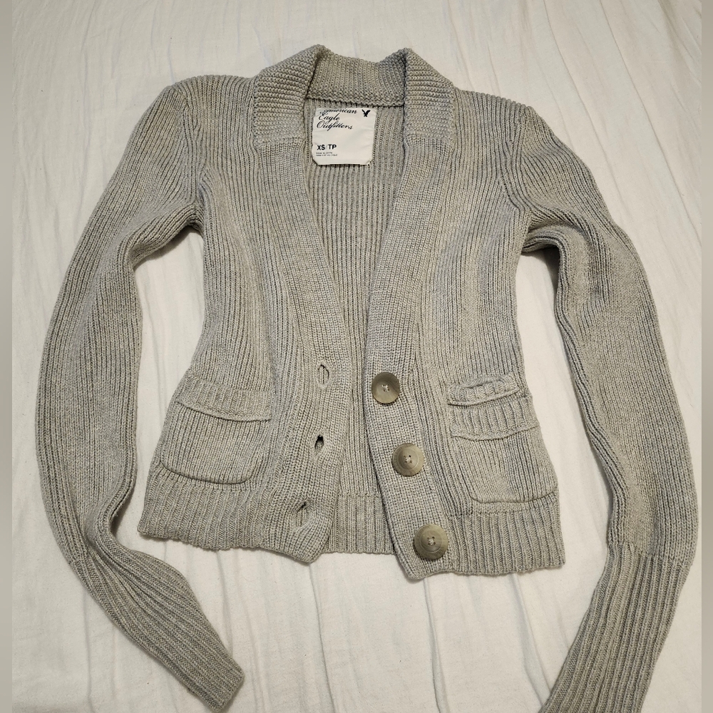 American Eagle Outfitters Women's Light Gray Sweater XS - Picture 4 of 6